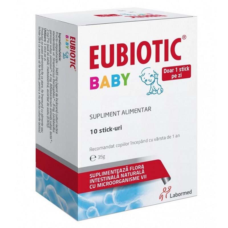 Eubiotic Baby 10 stickuri Labormed