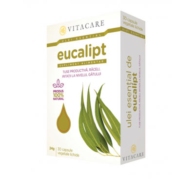 Eucalipt Ulei Esential Vita Care 30cps