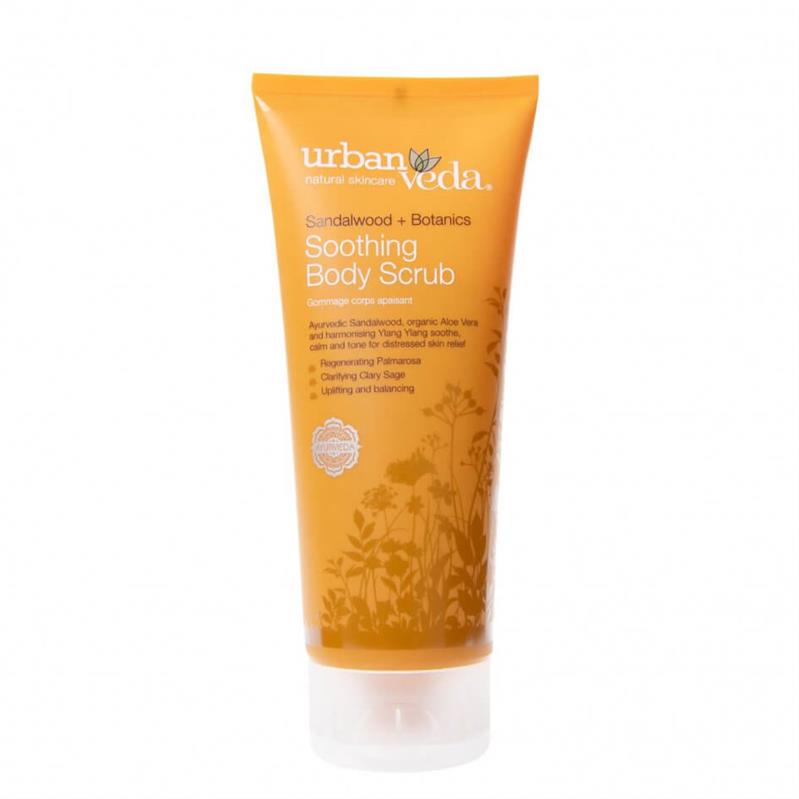 Exfoliant Hidratant pentru Corp cu Extract de Lemn de Santal Organic Soothing 200 mililitri Urban Veda