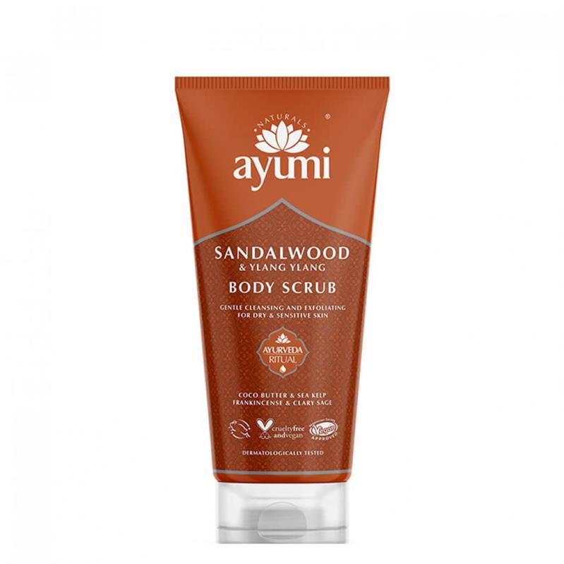 Exfoliant pentru Corp cu Lemn de Santal si Ylang Ylang 200 mililitri Ayumi