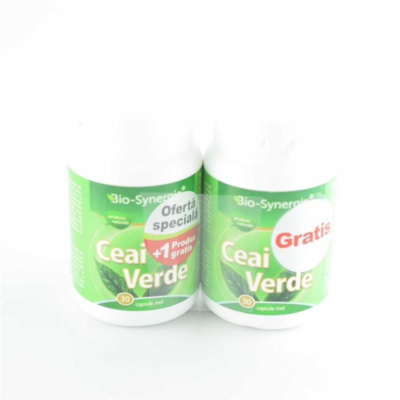 Extract Ceai Verde 1+1 cadou Bio Synergie 30cps