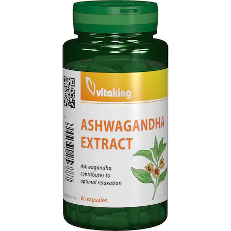Extract de Ashwagandha 240 miligrame 60 capsule Vitaking