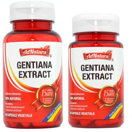 Extract de Gentiana 60+30 capsule Adserv