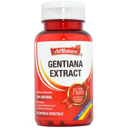 Extract de Gentiana 60 capsule Adserv