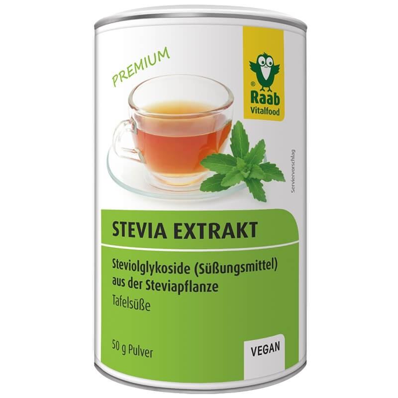 Extract Solubil de Pulbere Premium Stevia 50gr Raab