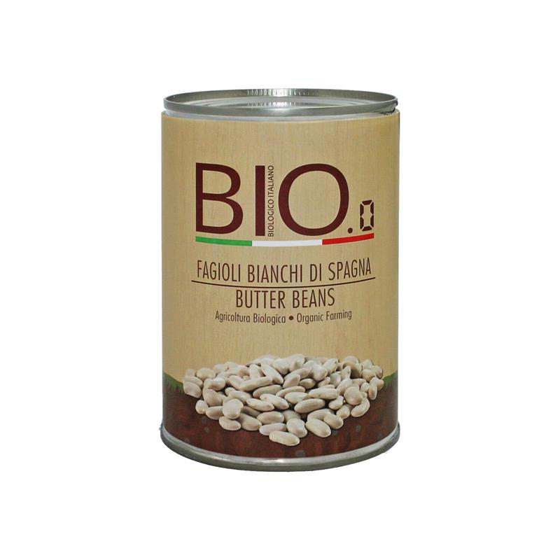 Fasole Alba Mare Butter Beans Bio 400 grame Bio.O