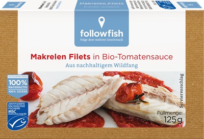 File de Macrou in Sos de Tomate 125gr Followfish