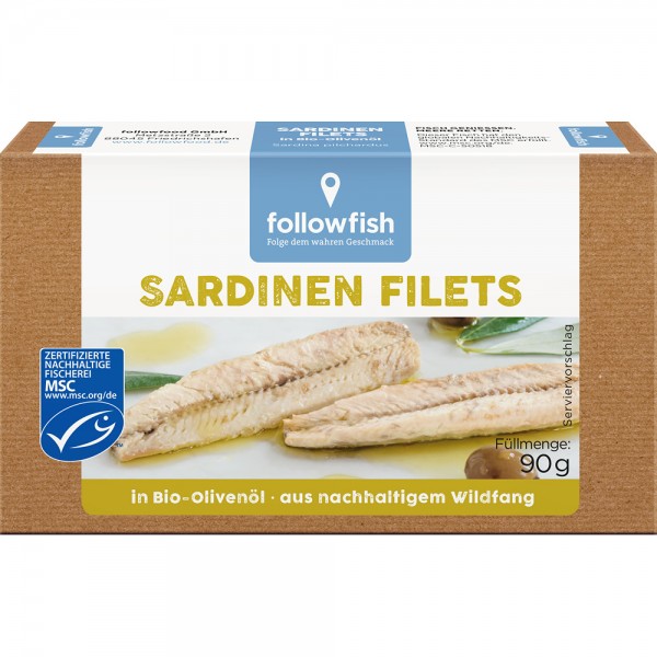 File de Sardine in Ulei de Masline 90gr Followfish