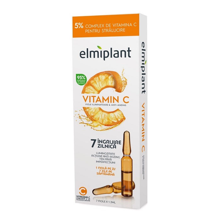Fiole Luminozitate Anti-Ageing Vitamin C 7 fiole a  1.3 mililitri Elmiplant