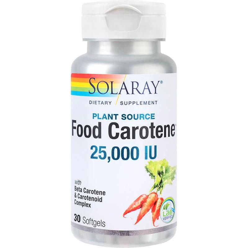 Food Carotene 25000UI Solaray Secom 30cps