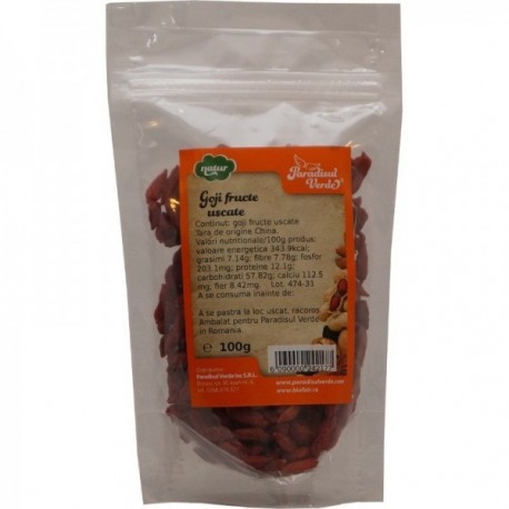 Fructe Goji Paradisul Verde 100gr