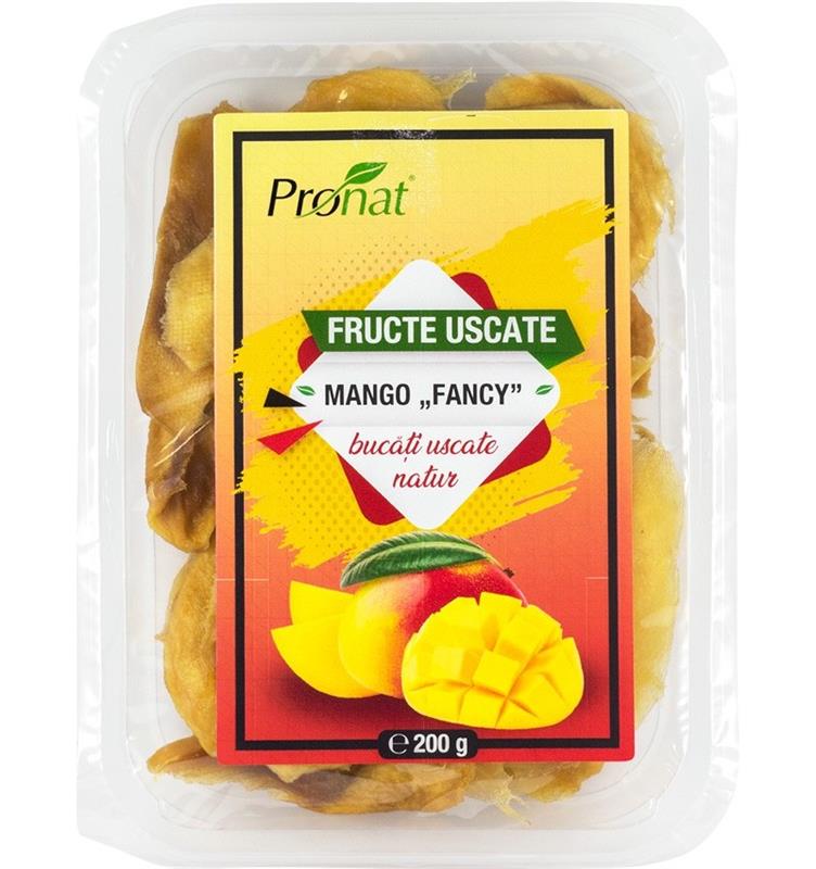 Fructe Uscate Natur Mango 200 grame Pronat