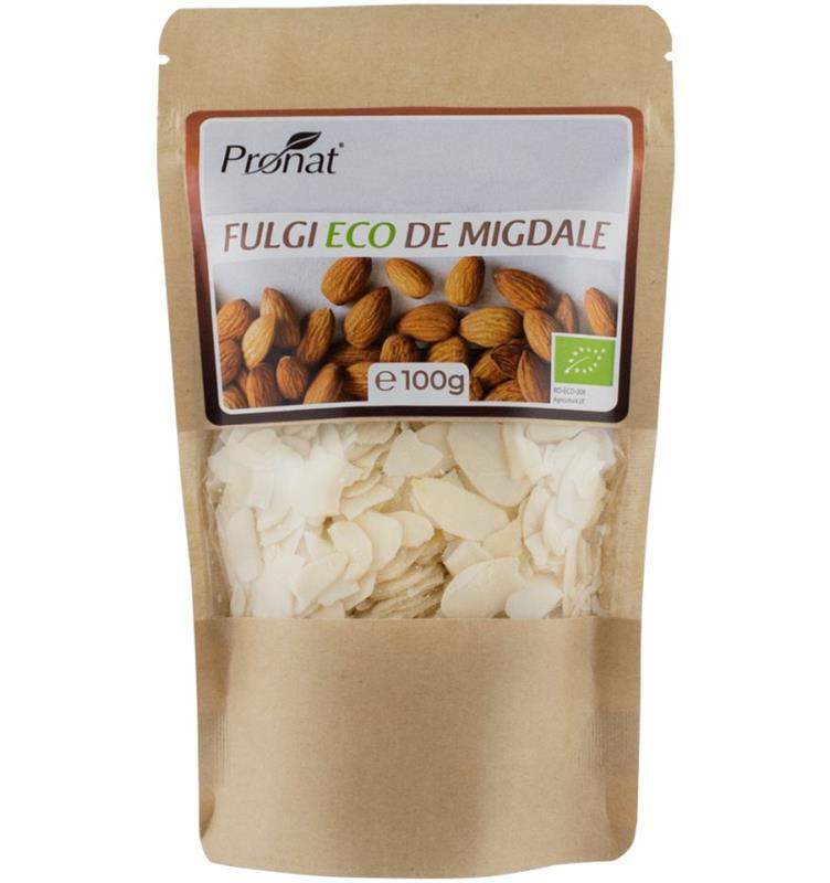 Fulgi de Migdale Bio 100 grame Pronat