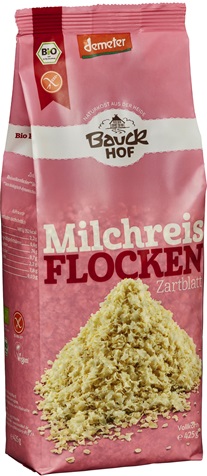 Fulgi de Orez Integral pentru Lapte Fara Gluten Bio 425gr Bauck Hof