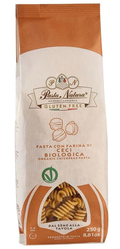 Fusilli cu Naut Fara Gluten Bio 250 grame Pasta Natura