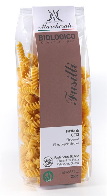 Fusilli cu Naut fara Gluten Bio Marchesato 250gr