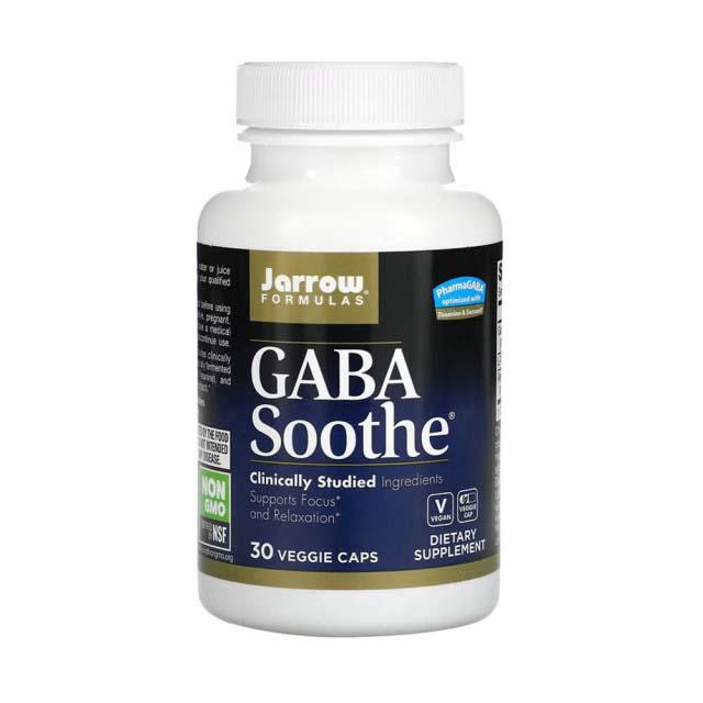 GABA Soothe Ashwagandha Sensoril si L-Theanine 30 capsule Jarrow Formulas