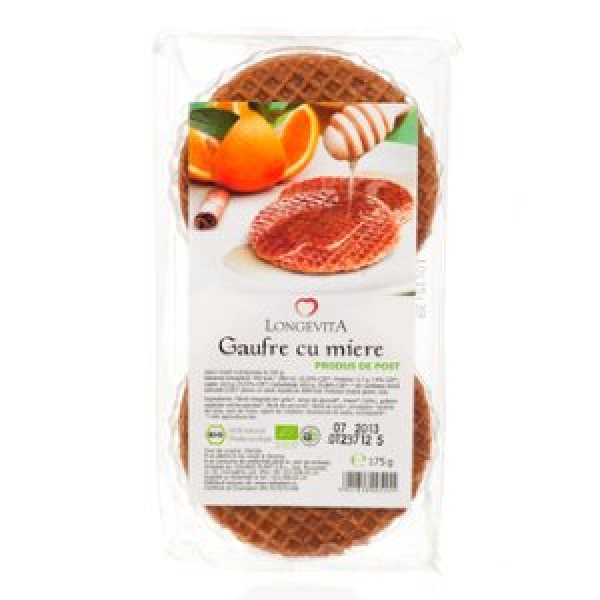 Gaufre cu Miere Bio Longevita 175gr