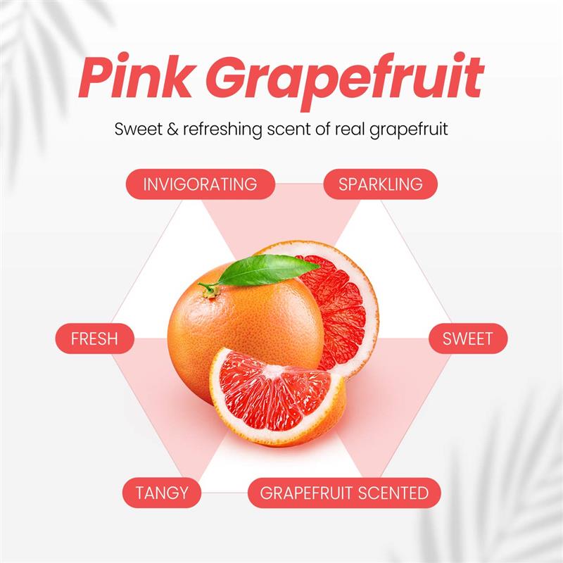Gel de Dus Natural Hidratant cu Miere si Macadamia Pink Grapefruit 500 mililitri Kundal