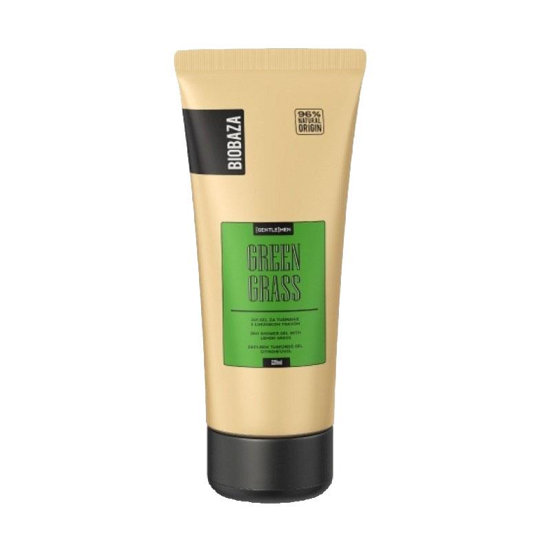 Gel de Dus si Sampon 2 in 1 pentru Barbati Green Grass (Lemongrass) 220 mililitri Biobaza