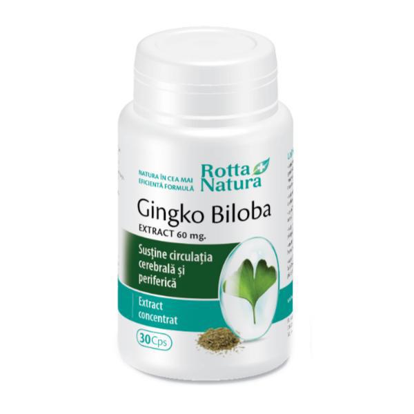 Ginkgo Biloba Extract 60mg Rotta Natura 30cps