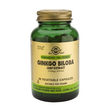 Ginkgo Biloba Leaf Extract Solgar 60cps