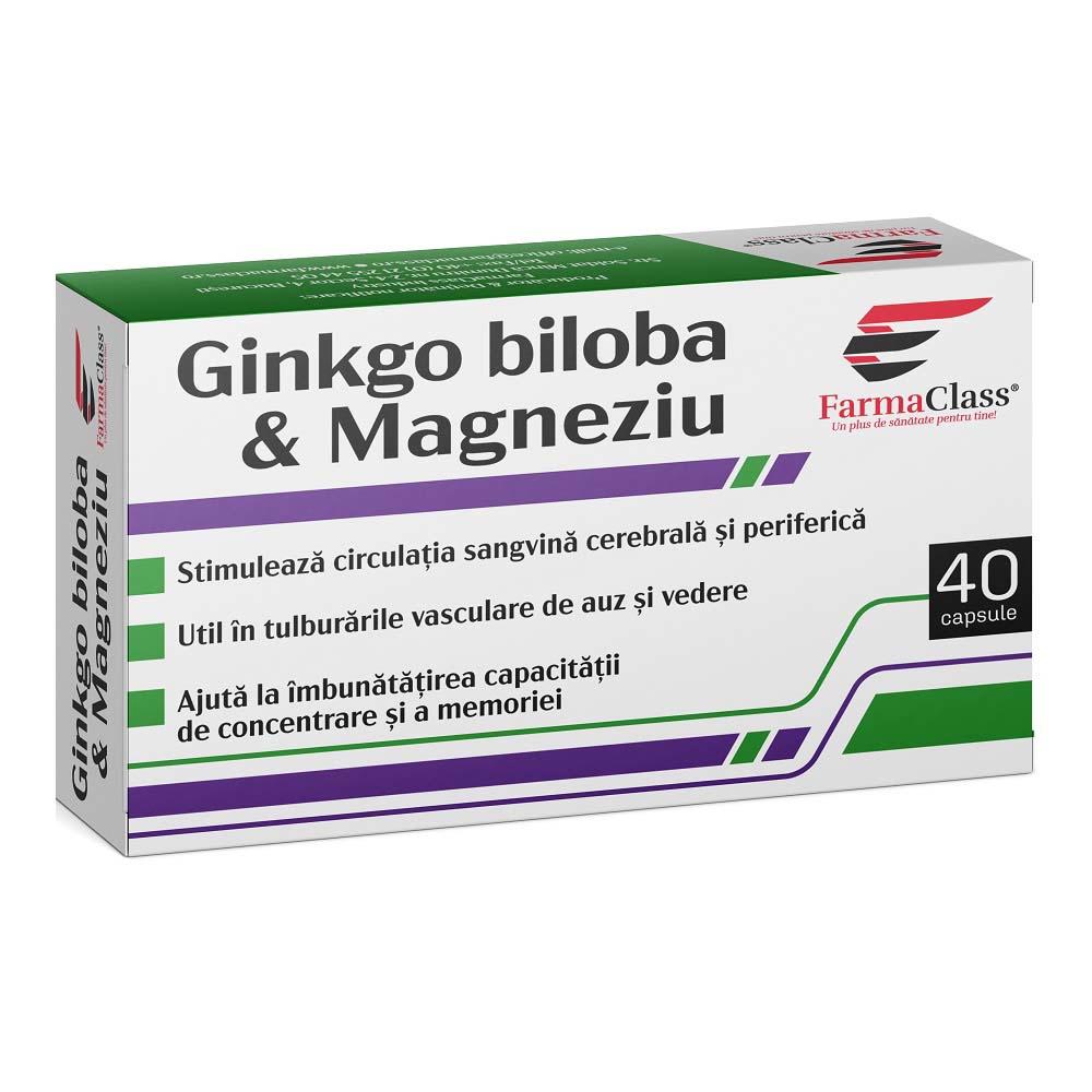 Ginkgo Biloba si Magneziu Farma Class 40cps
