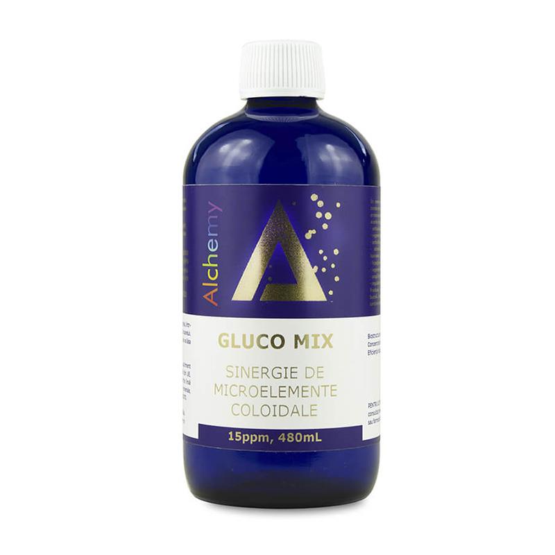 Gluco Mix Sinergie de Microelemente Coloidale 15ppm Alchemy 480 mililitri Aghoras