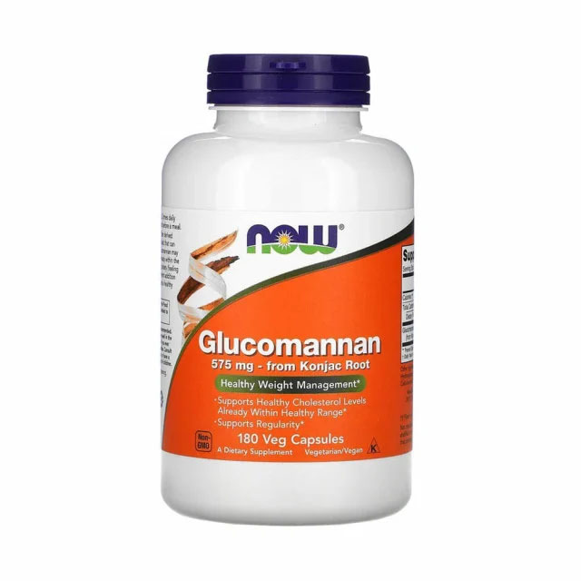 Glucomannan From Konjak Root 575 miligrame 180 capsule Now Foods