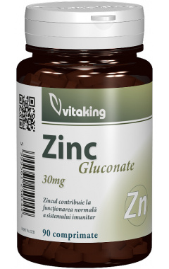 Gluconat de Zinc 30mg Vitaking 90cpr
