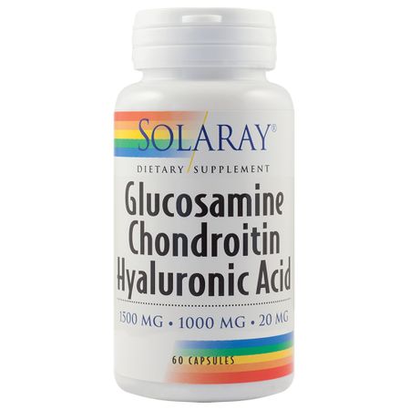 Glucosamine Chondroitin Hyaluronic Acid Solaray Secom  60cps