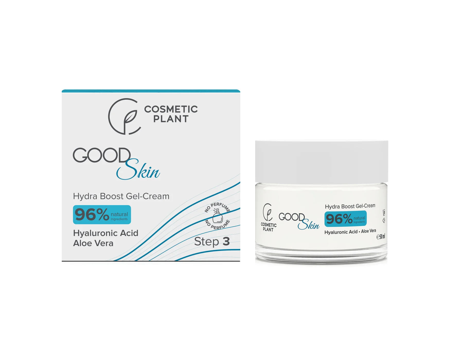 Good Skin Hydra Boost Gel Crema cu Acid Hialuronic, Minerale si Aloe Vera 50 mililitri Cosmetic Plant