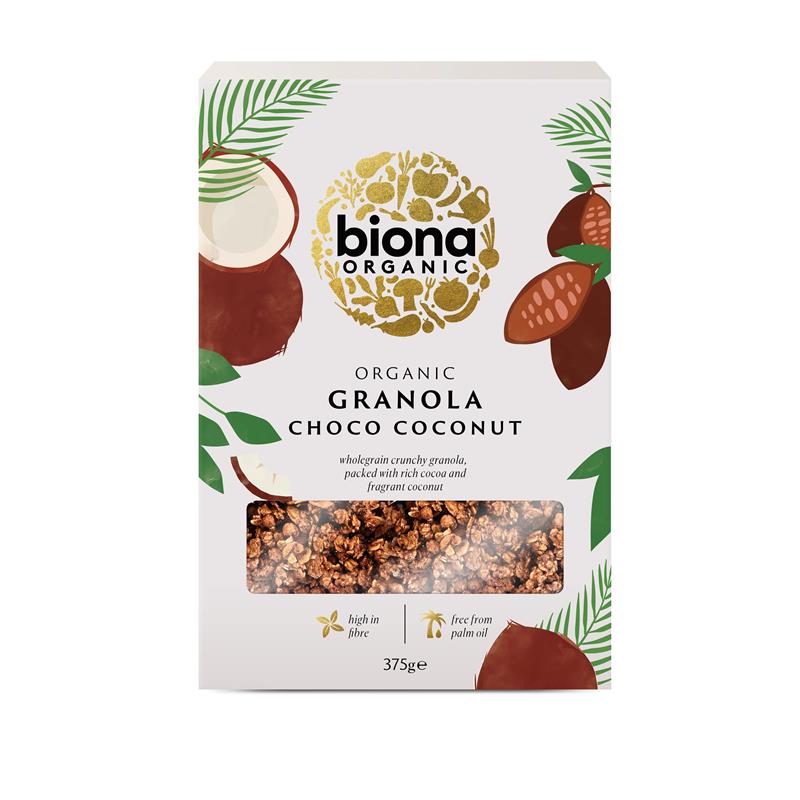 Granola cu Ciocolata si Cocos Bio 375 grame Biona