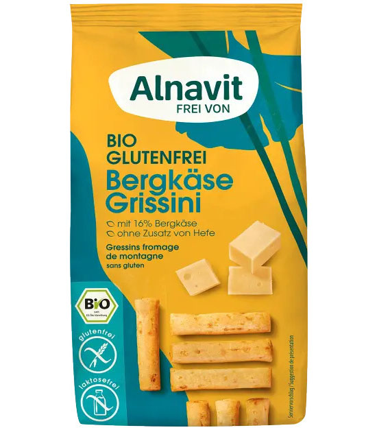 Grisine cu Branza Fara Gluten Bio 100 grame Alnavit
