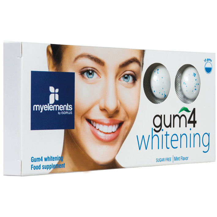 Guma de Mestecat Fara Zahar Gum4 Whitening Myelements 10buc