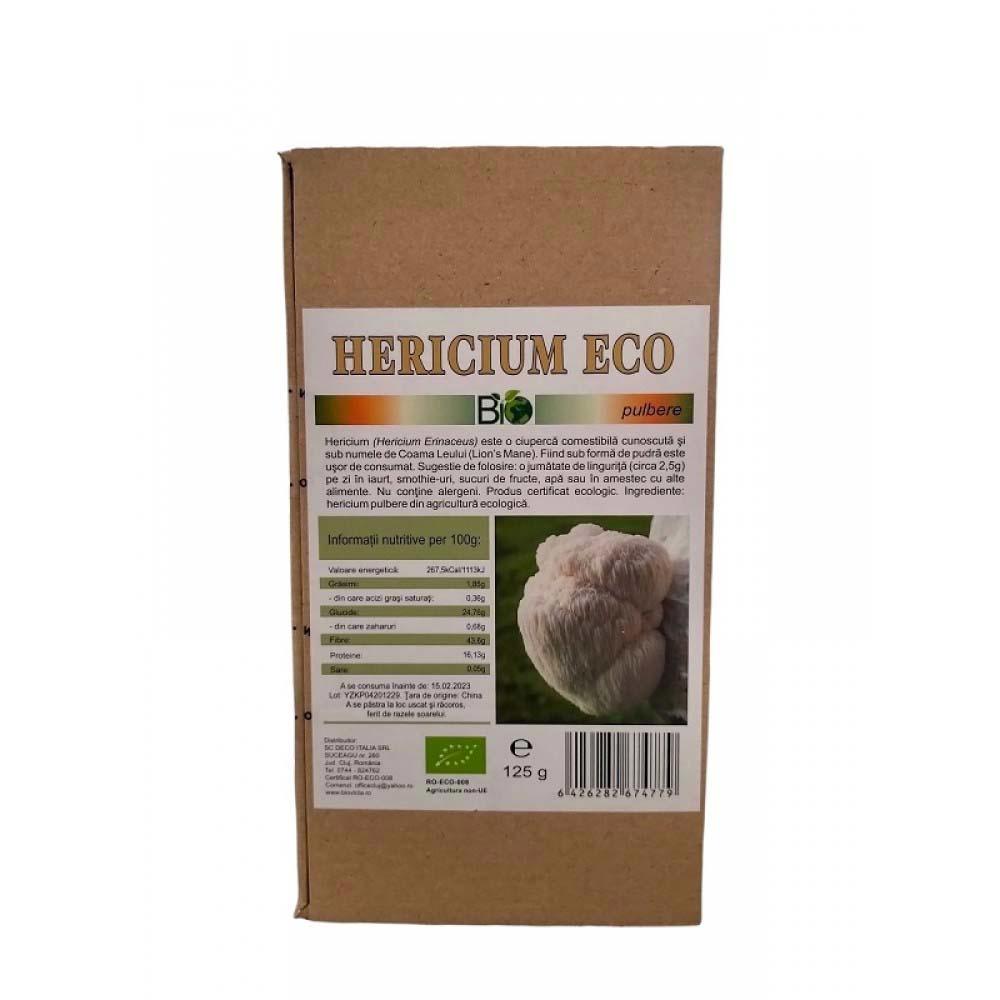 Hericium Pudra Coama Leului Eco 125 grame Deco