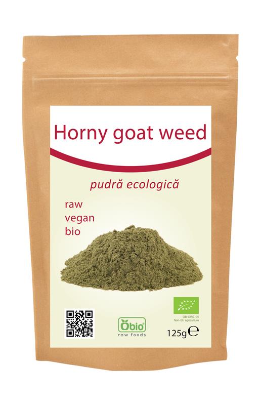 Horny Goat Weed Pulbere Bio Raw Obio 125gr