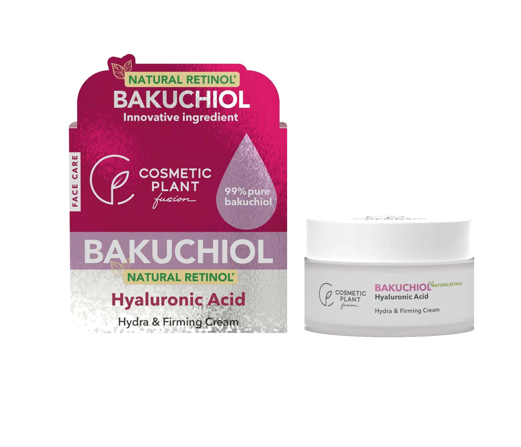 Hydra & Firming Cream cu 99% Bakuchiol pur (Natural Retinol) și Acid Hialuronic 50 mililitri Cosmetic Plant