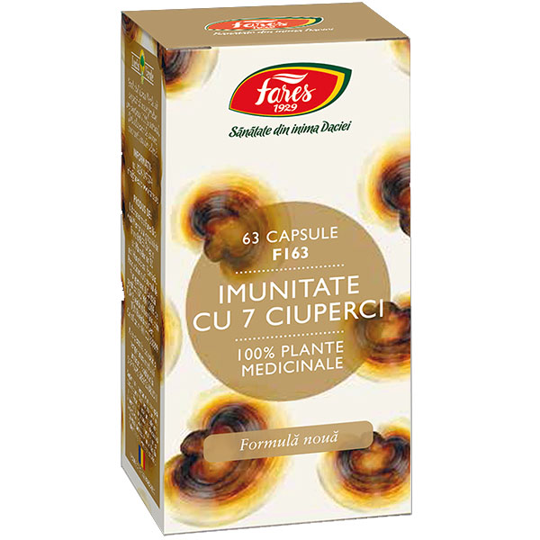 Imunitate cu 7 Ciuperci Fares 60cps