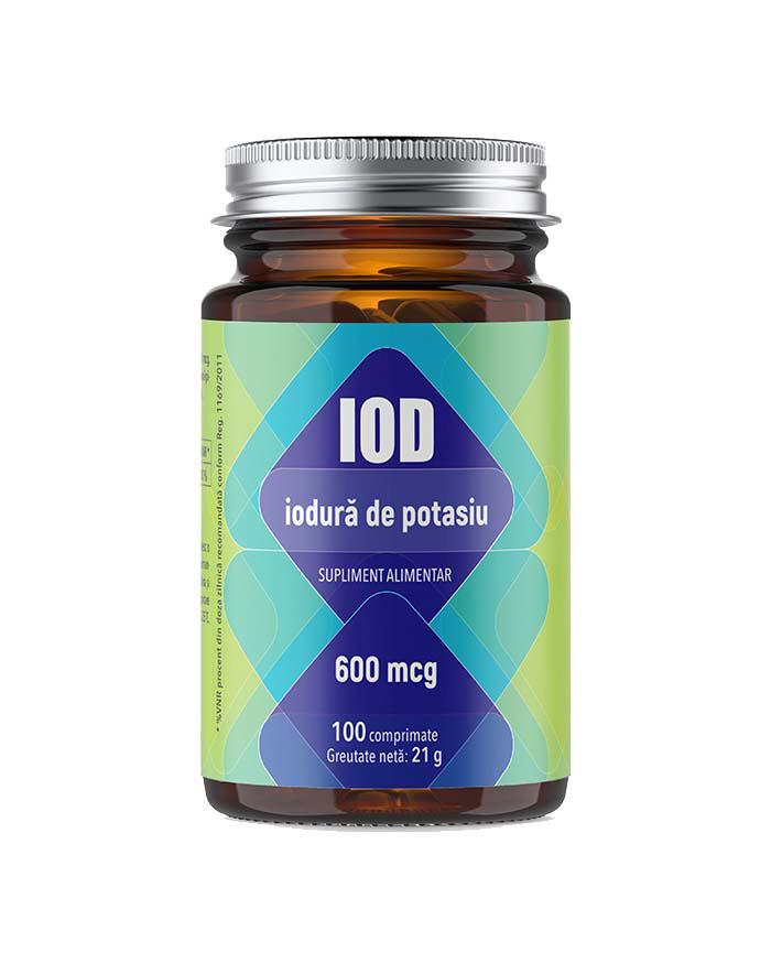 Iodura de Potasiu 600 micrograme 100 comprimate Laboratoarele Remedia