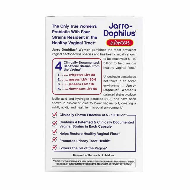 Jarro-Dophilus Vaginal Probiotic Women 10 Billion 60 capsule vaginale Jarrow Formulas