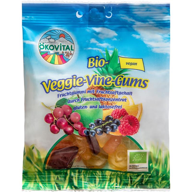 Jeleuri Vegane cu Fructe Fara Gluten si Lactoza Bio 100 grame Okovital