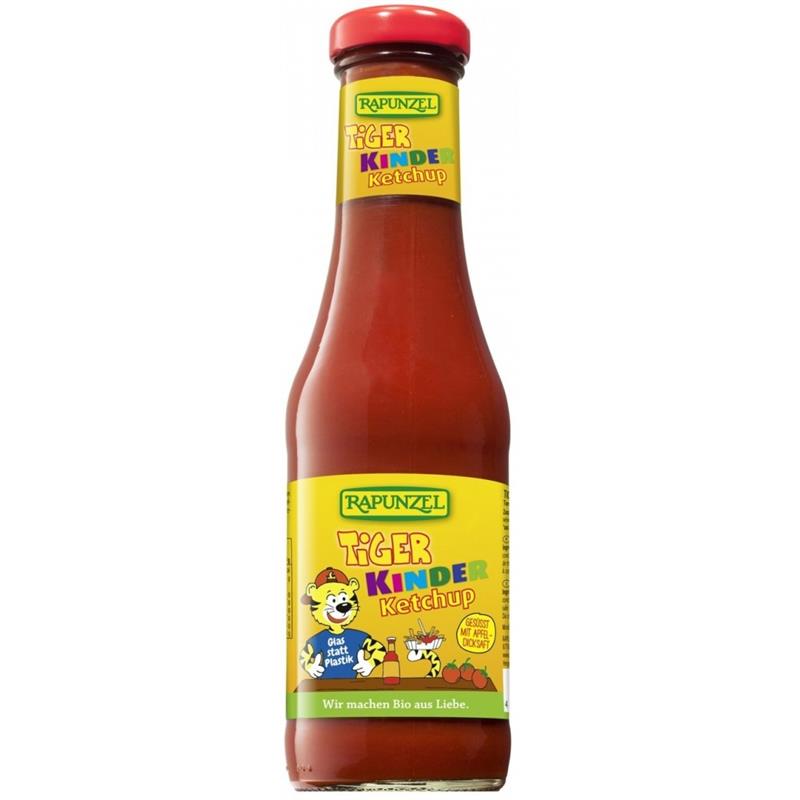 Ketchup de Tomate Indulcit cu Nectar de Mere pentru Copii Bio 450 mililitri Rapunzel