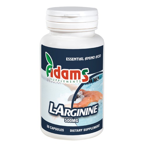 L-Arginine 500 miligrame 30 capsule Adams