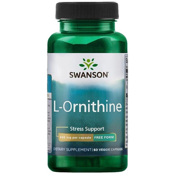 L-Ornitina HCL 500 miligrame 60 capsule Swanson