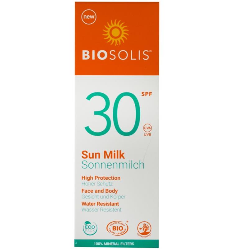 Lapte de Corp cu Protectie Solara SPF 30+ 100 mililitri BioSolis