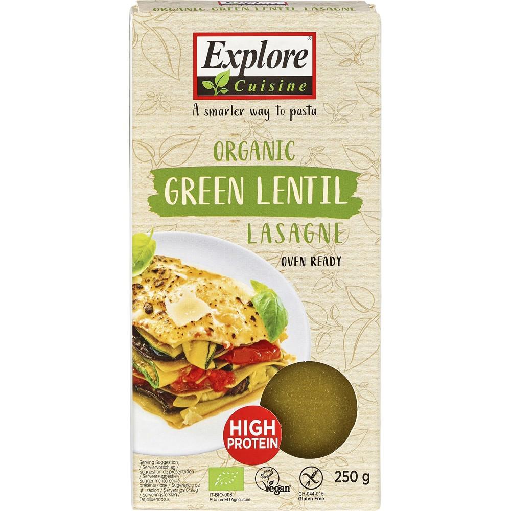 Lasagna din Linte Verde Fara Gluten Eco 250 grame Explore Cuisine