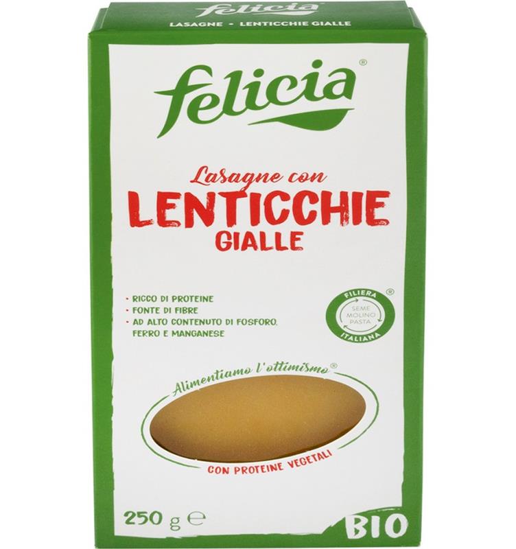 Lasagne din Linte Galbena Bio 250 grame Molino Andriani