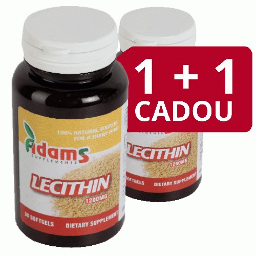 Lecitina 1200mg Adams Vision 30+30cps