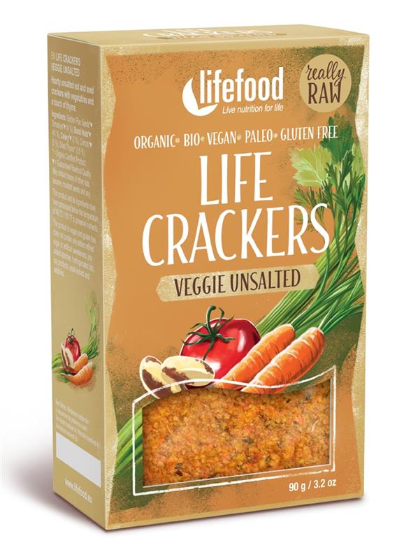 Life Crackers cu Legume fara Sare Bio Lifefood 90gr